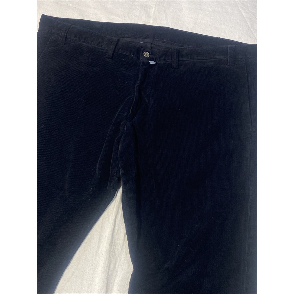 YOON Mens Black Corduroy Chino Pants Made in Italy size 56. Fits 40x34